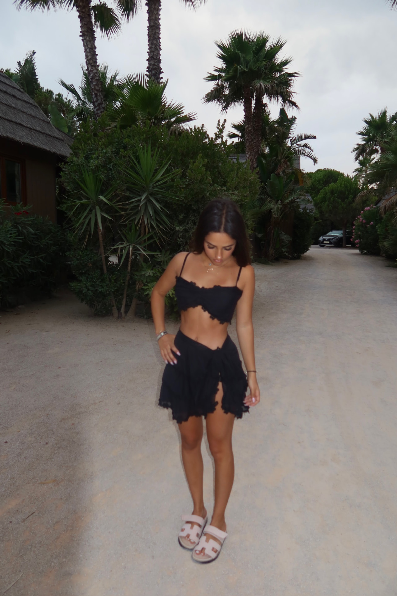 Dolce Set worn among the palms